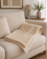 Light Brown Fleece Blanket